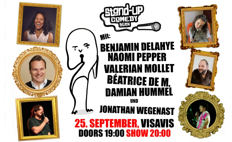 Plakat der Show Stand Up Bern — Oktober