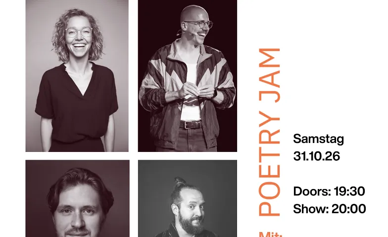 Plakat der Show sinwel Poetry Jam